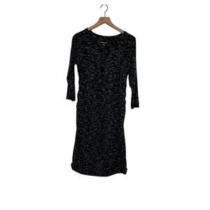 Liz Lange Maternity for Target Black Spacedye Scoop Neck Dress Size Medium
